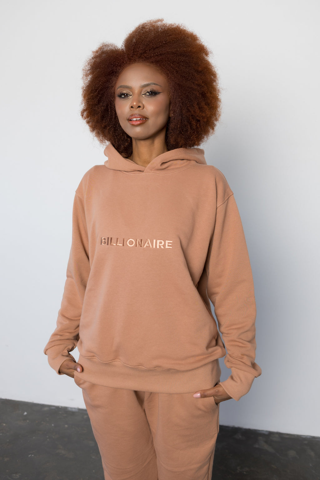 Compleu ROSE din bumbac cu broderie oversized - BILLIONAIRE