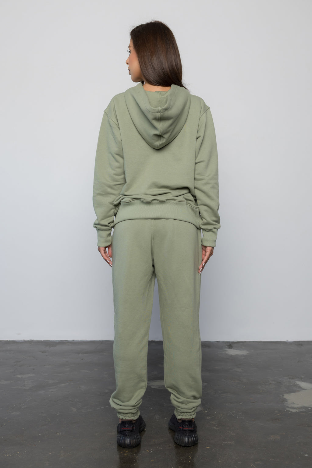 Compleu KHAKI din bumbac cu broderie oversized - BILLIONAIRE